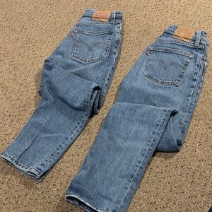 Levi's 2 pairs 501 Classic Blue Jeans